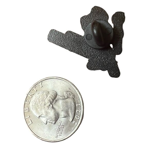 Hazbin Hotel Lucifer Iconic Take that Depression Mental Health Enamel Pin - Picture 4 of 8